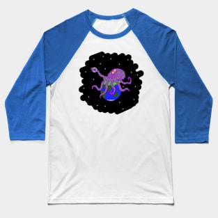 Cosmic Octopus Baseball T-Shirt